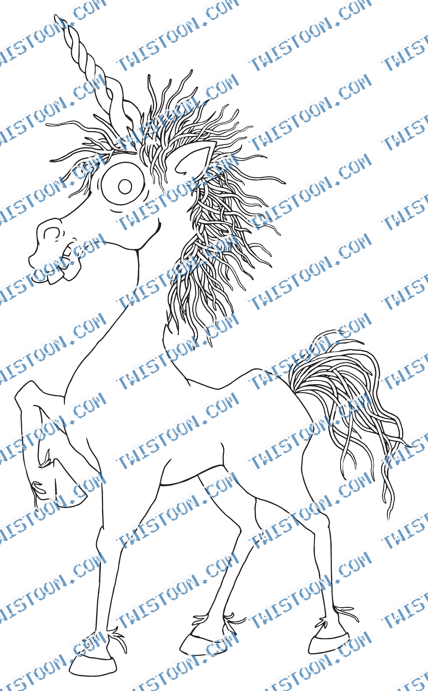 Unicorn Spagetti Head